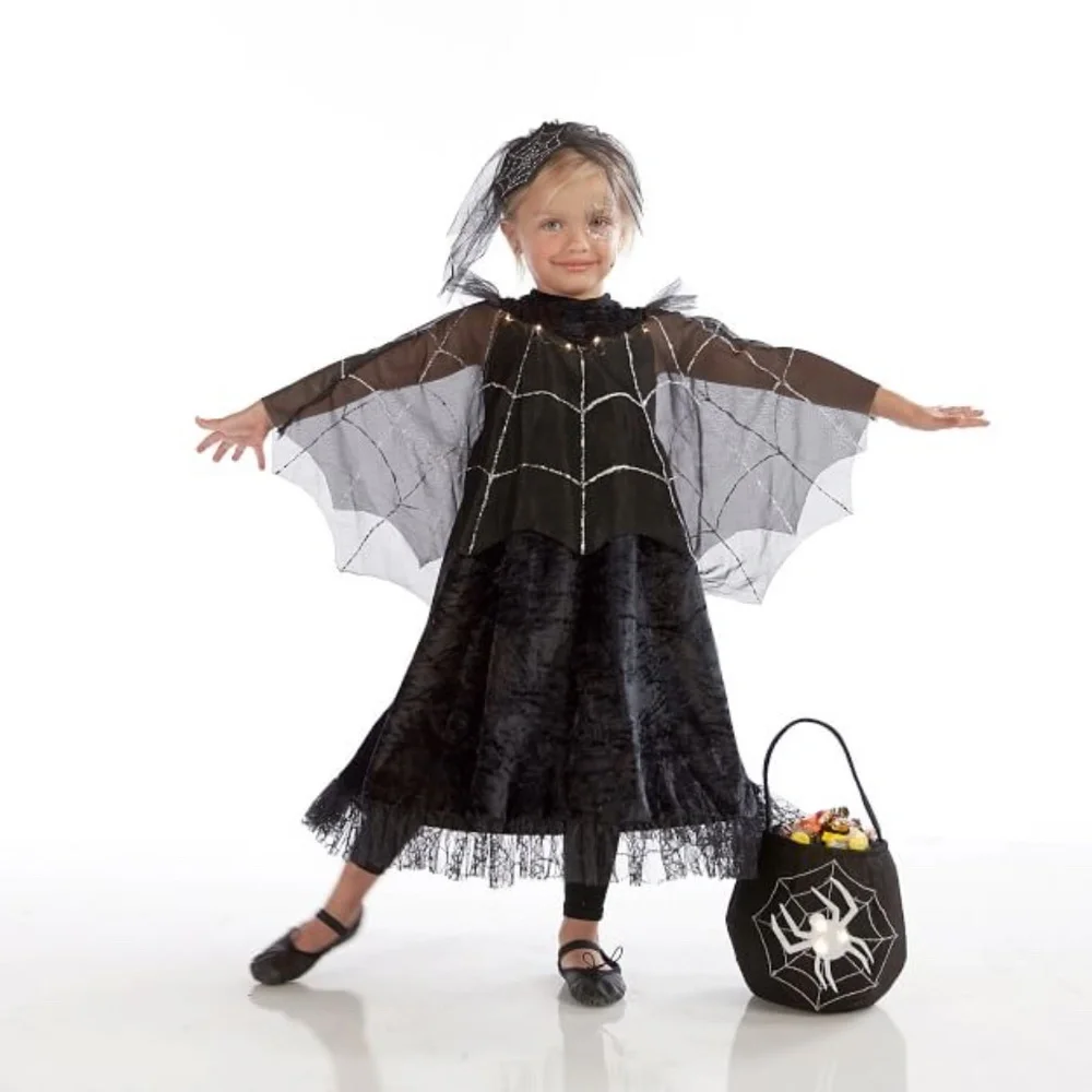 Light Up Black Spider Queen Costume - PBK